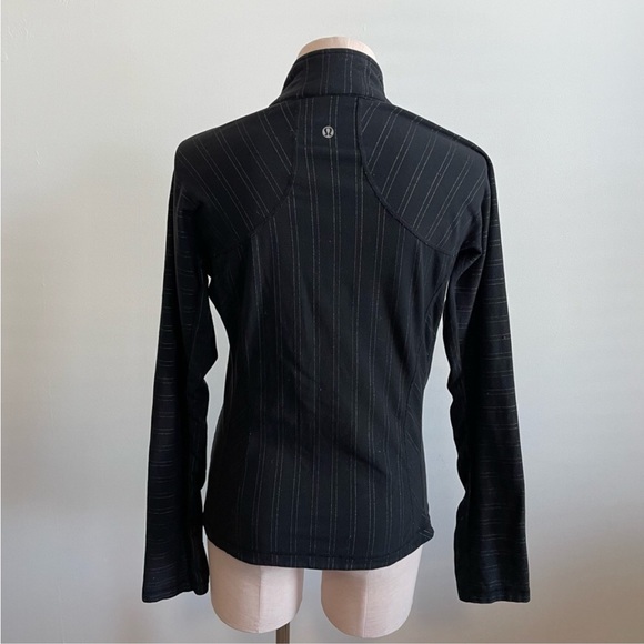 LULULEMON Black Stripe Zip Up Jacket Activewear - Picture 5 of 8